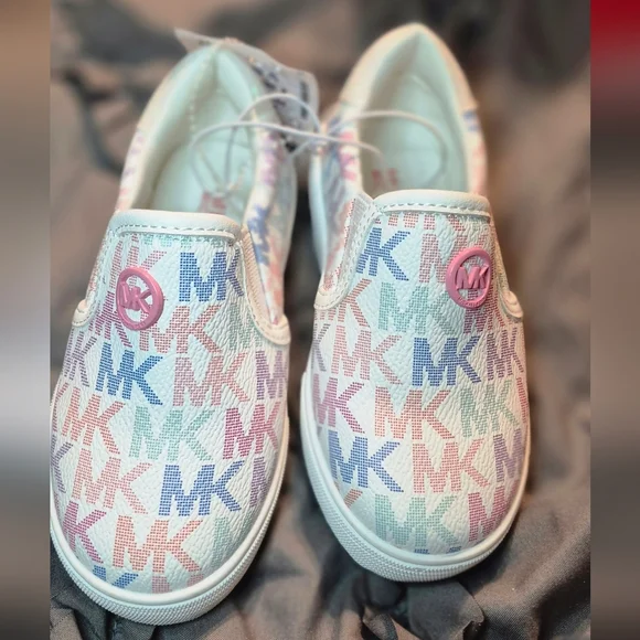 Michael Kors Kids Sneakers - Pink, Blue, Cream - Picture 1 of 2